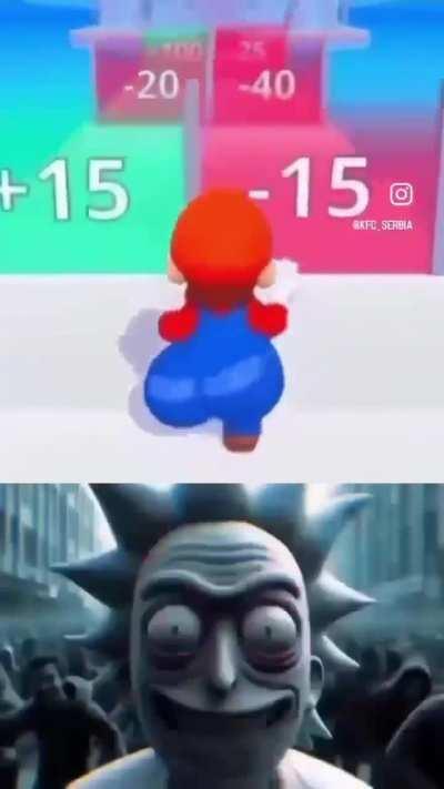 Rare mario gyatt laughing rick ai skibidi ohio level.7 gyatt rizz garten of banban popmangggg