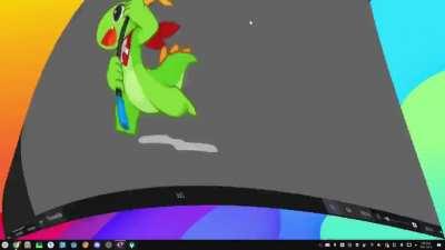 KDE Plasma, now with 1000000000% of wobbliness