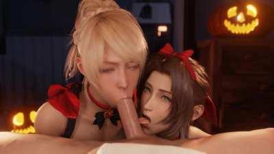 Lunafreya & Aerith - Trick or Treat Part 1 (LazyProcrastinator)