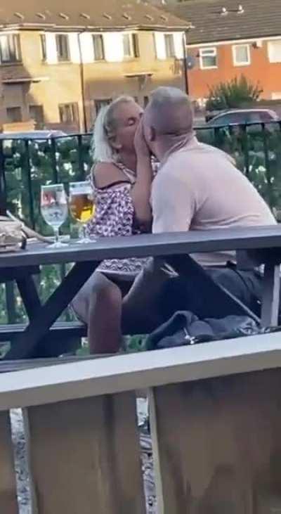 You can't beat fingering a bird in the local beer garden (with kids knocking about)