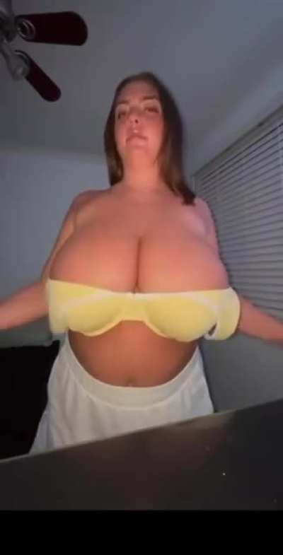 Let those fat tits out