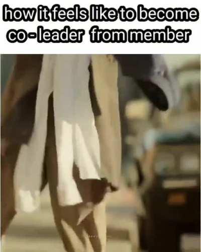 How it feels like to become co- leader from member
