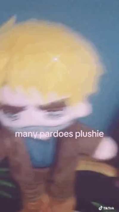 Throws Many Pardoes plush at you