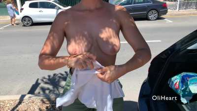being topless outside is my kind of thing