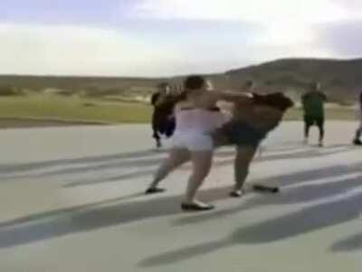 This might be the most humiliating way to lose a fight.