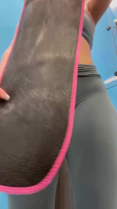 Covered in sweat from todays workout