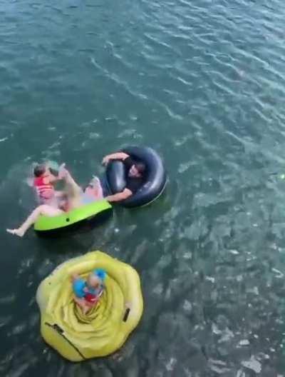 WCGW jumping blindly into water