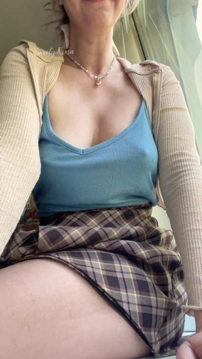 Wasn't in the mood to wear a bra