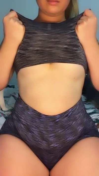 Post workout tight little sports bra release