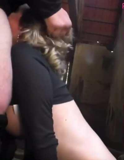 All the way in, that's how she deepthroats