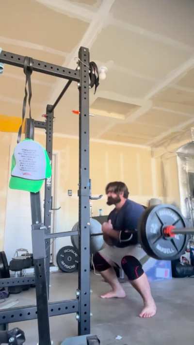 315lb Zercher squats