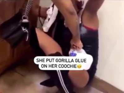 Hope super glue on hair isn't the 2021 tide pod challenge