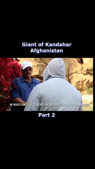 Military Guarding Chained Up Angel. The Giant of Kandahar Eyewitness.