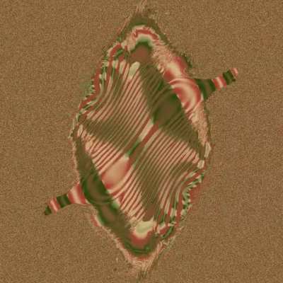 Double pendulum fractal (explanation in comments)