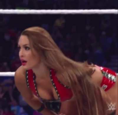 Nikki looks so good bent over