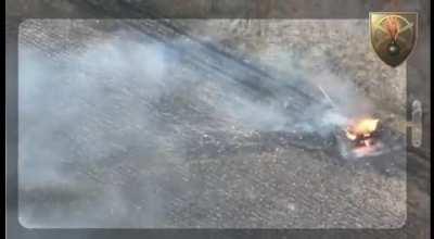 The Russian T-72 tank encountered an anti-tank mine. destroying its torrent and killing its entire crew.