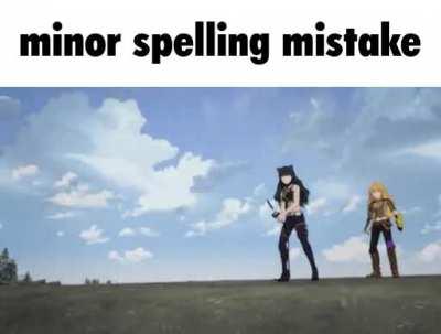 minor spelling mistake