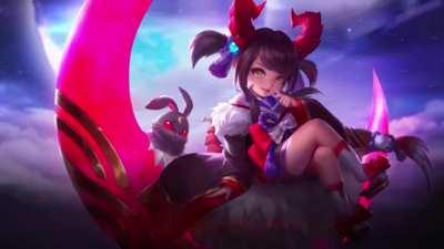 I made animation effect for desktop/phone live wallpaper of Chang'E :D