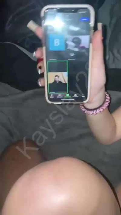 Taking cock during her zoom class
