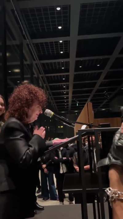 At Berlin's Neue Nationalgalerie, American artist Nan Goldin delivered a landmark speech condemning Israel's actions in Gaza and Lebanon, the conflation of anti-Zionism with antisemitism, and criticized Germany's unwavering support for Israel. She urged i