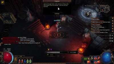 GGG accidentally used the wrong take for a lore note after the second Forbidden Sanctum boss