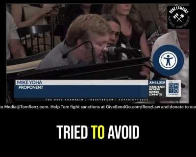 Proof God is on the side of evil doers - Vaccine-Injured Pharmacist Breaks Down Into Tears Testifying Before Ohio State Senate