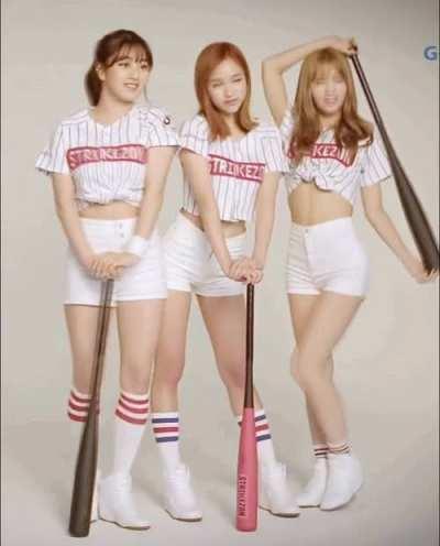 Jihyo Mina Momo - baseball uniform with bats