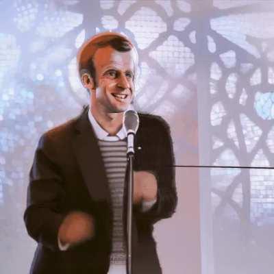 Rick Roll but it's Macron
