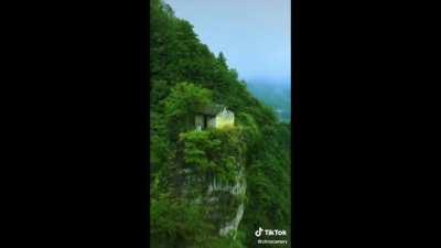 There are actually some cool videos of nature on Tik Tok. Here is a guy walking up this geological formation.