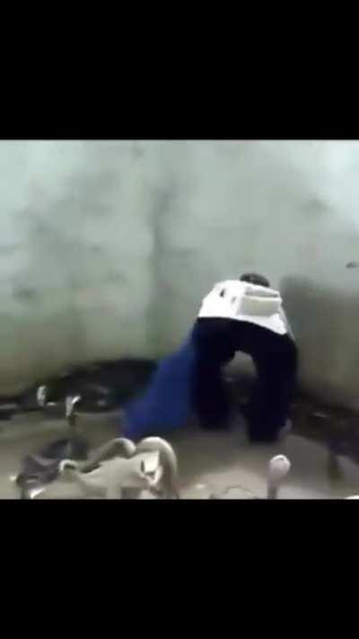 Hold my beer while I walk through these snakes.