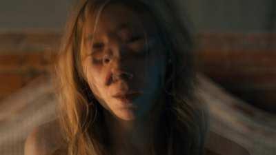 Russian actress Varvara Borodina , in a sex scene with 15 year older dude, vid 4