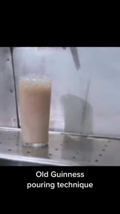 How Guinness used to be served