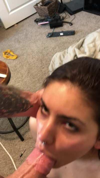 I LOVE struggling with this big cock!