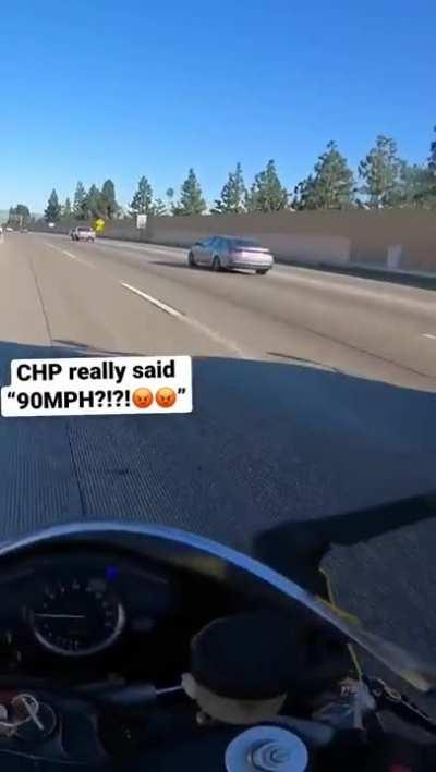WCGW Going 90MPH in front of a cop