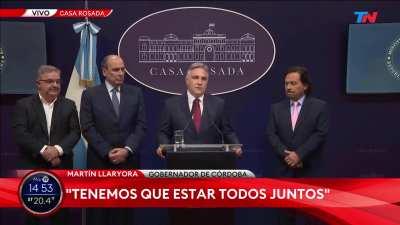 LLARYORA: “Todos los gobernadores sin importar el partido, vamos acompañar al gobierno de Milei”