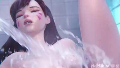 D va in shower (meltrib) [Overwatch]