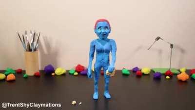 A stop motion tribute to my favorite blue characters!