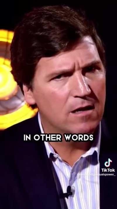 Tucker Carlson… making sense?
