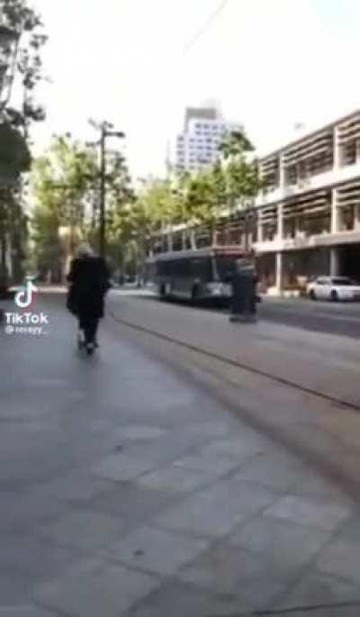 Vergil running from the child support payments (caught on camera)