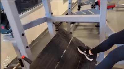 Bonus clip of Candice working out