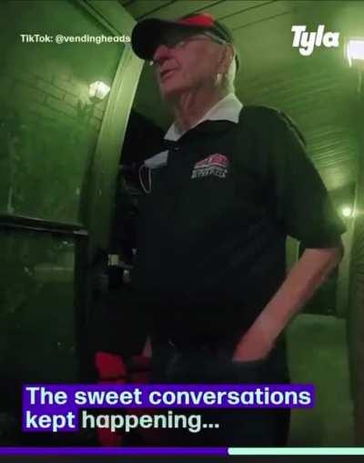 89 year old Derlin delivering pizza to make ends meet, befriends couple and then