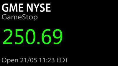 A proper ticker, with up’s ⬆️ and down’s ⬇️! GET USED TO THE NUMBERS 🚀🚀