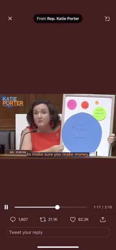 Honestly I wish we had her in the GME hearings rather than some bs gentleman from wherever…