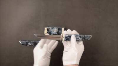 A tanto I made. Vanax superclean, hybrid, walrus tooth.