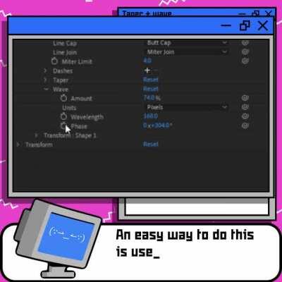 Here's a quick tip on how to make wavy flames using AE's stroke taper + wave properties!