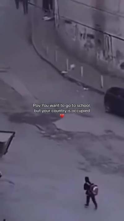 When you go to school but you're country is occupied.. 