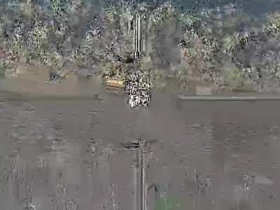 Lancet loitering munition strikes its target in Dachne in early 2025 in spite of electronic signal jamming