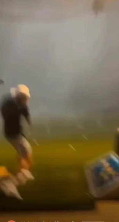 golf ball hit by lightning⚡️