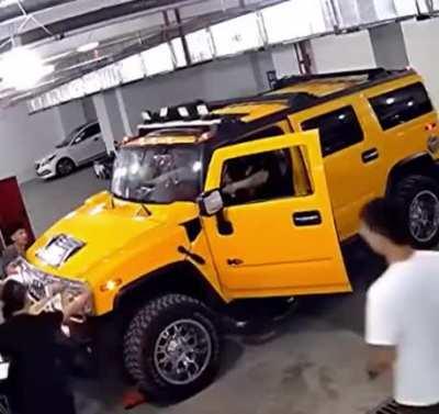 Trying to stop a Hummer