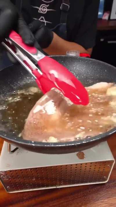 Caption was '1 Second Steak'